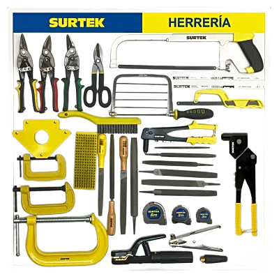 Tabla Exhibidora de Herramientas para Herrería.