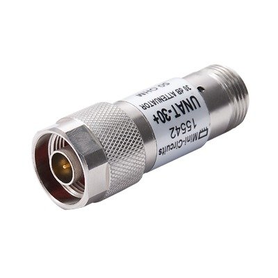 Atenuador en Línea / 30 dB / DC-6 GHz / 0.5 W / Conectores N Macho-Hembra / 50 Ω