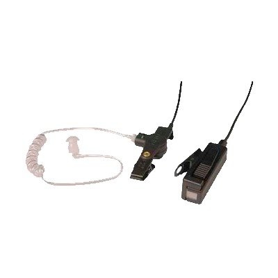 Kit Micrófono-Audífono / 2 Cables / Tubo Acústico / PTT Integrado / Compatible KENWOOD NX/TK Series