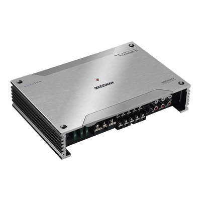 Amplificador Clase D / 5 Canales / 1600 W Máx / 50 W x 4 + 300 W RMS / Resistente a Niebla Salina