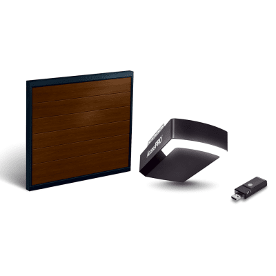 KIT COMPLETO Incluye /Puerta D/ Garage / APDOORB 16×8 Pies / Lisa Linea Central / Imitacion madera / Insulada / Interfase ACCESSWIFI / Motor FS1000M / 1/2HP / Fuerte/Silencioso/Luz LED/Motor DC .