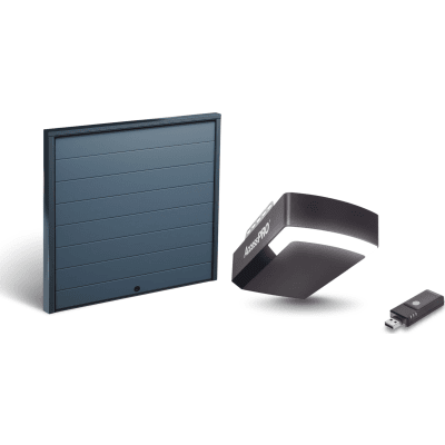 KIT COMPLETO Incluye /Puerta D/ Garage / APDOORL 16×9 Pies / Lisa Linea Central / Insulada / Interfase ACCESSWIFI / Extension ACCESSEXTRAILC /Motor FS1000M / 1/2HP / Fuerte/Silencioso/Luz LED/Motor DC .