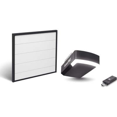 KIT COMPLETO Incluye /Puerta D/ Garage / APDOOR 20×9 Pies / Lisa Linea Central / Color blanco / Insulada / Interfase ACCESSWIFI / Extension ACCESSEXTRAILC /Motor FS1000M / 1/2HP / Fuerte/Silencioso/Luz LED/Motor DC .