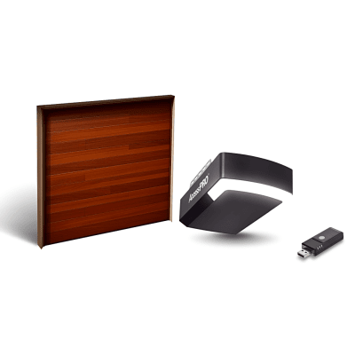KIT COMPLETO Incluye /Puerta D/ Garage / APDOORGF 8×9 Pies / Lisa Linea Central / Color blanco / Insulada / Interfase ACCESSWIFI / Extension ACCESSEXTRAILC /Motor FS1000M / 1/2HP / Fuerte/Silencioso/Luz LED/Motor DC .