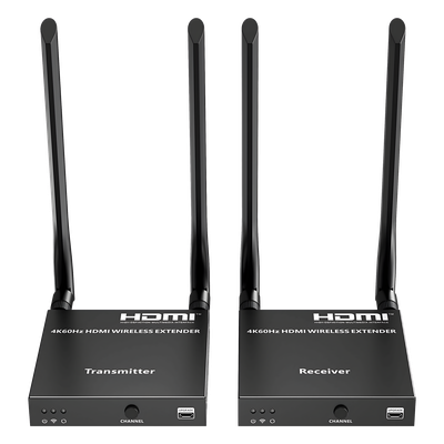 Kit Extensor Inalámbrico HDMI | 4K@60Hz 4096×2160 | Tecnología ipcolor STREAM | Banda 5G 5.18-5.24 GHz | Distancia 50 m | Conexión de Hasta 1 a 4