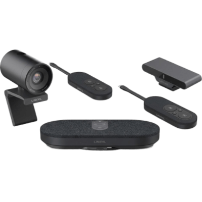 Kit de Videoconferencia 4K / Cámara 8MP / Micrófono 8 Filas / Altavoz 3W / 2 Pods Compartición Pantalla / USB-C BYOD / Salas hasta 32 m² (344 ft²)