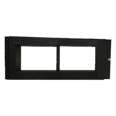 Placa de Revestimiento / Anunciador Gráfico 10 Pulgadas / Fila 2-4 / Gabinete CAB-4 / Color Negro