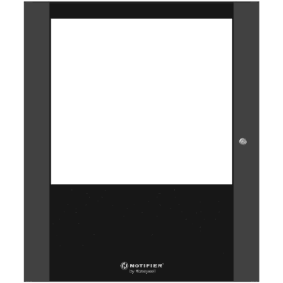 Puerta con Ventana para Gabinete de Control de Incendio / Acero Calibre 16 / Apertura 120° / Tamaño B (Dos Niveles) / Color Negro