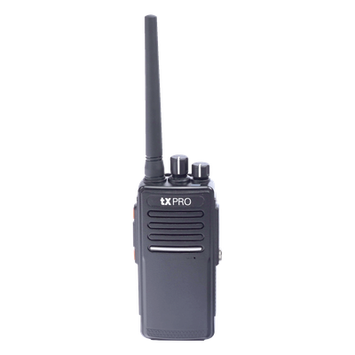 Radio Portátil UHF 400-512 MHz, Digital DMR y Analógico, 5 W, Incluye antena, batería, cargador y clip, 16 canales preconfigurados